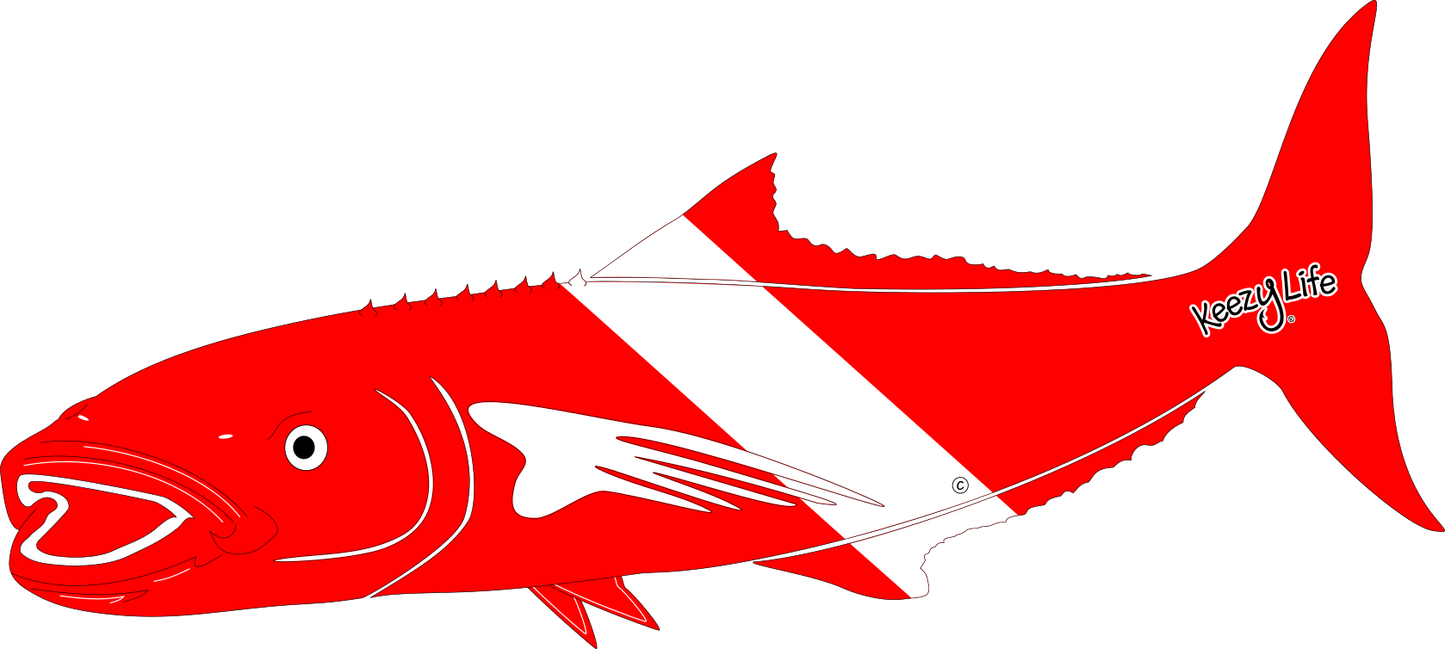 Cobia Dive Decal