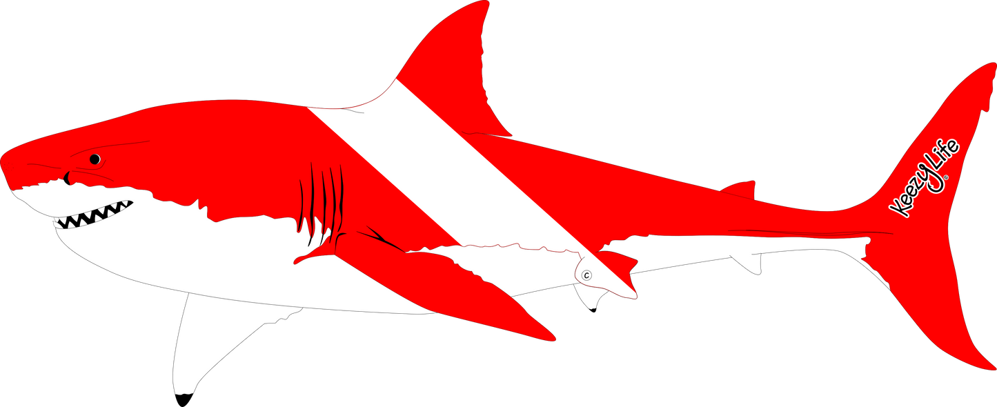 Great White Shark Dive Magnet
