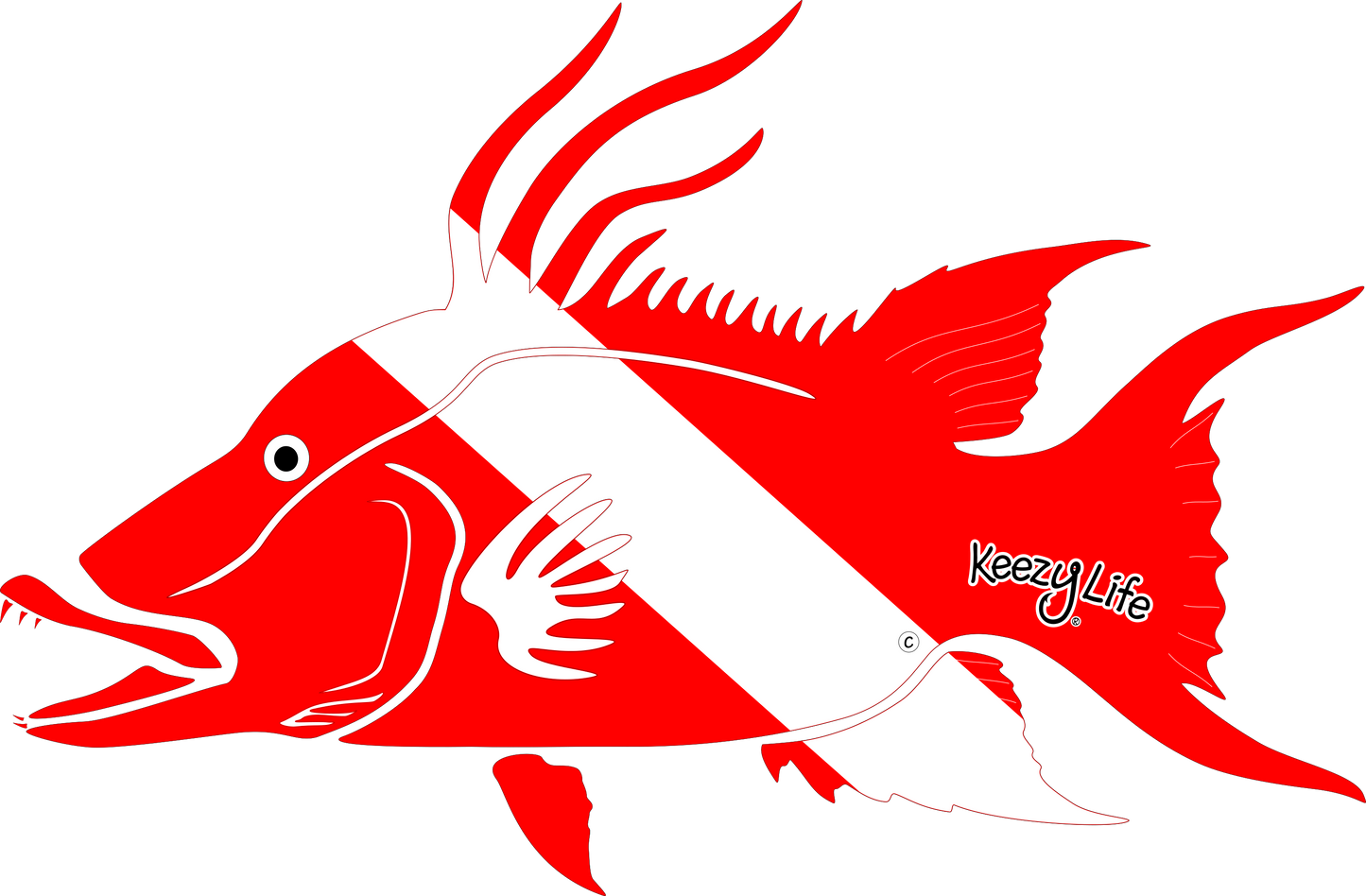 Hogfish Dive Decal