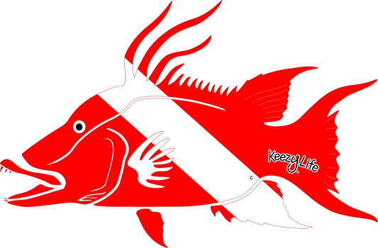 Hogfish Dive Decal