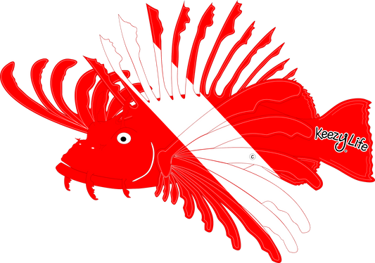 Lionfish Dive Decal