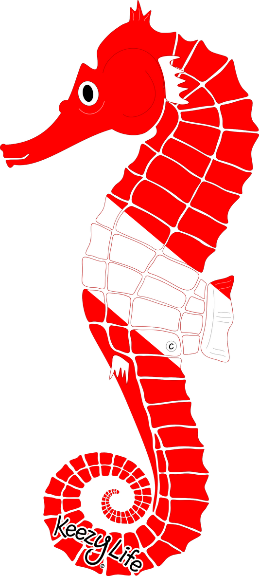 Sea Horse Dive Decal