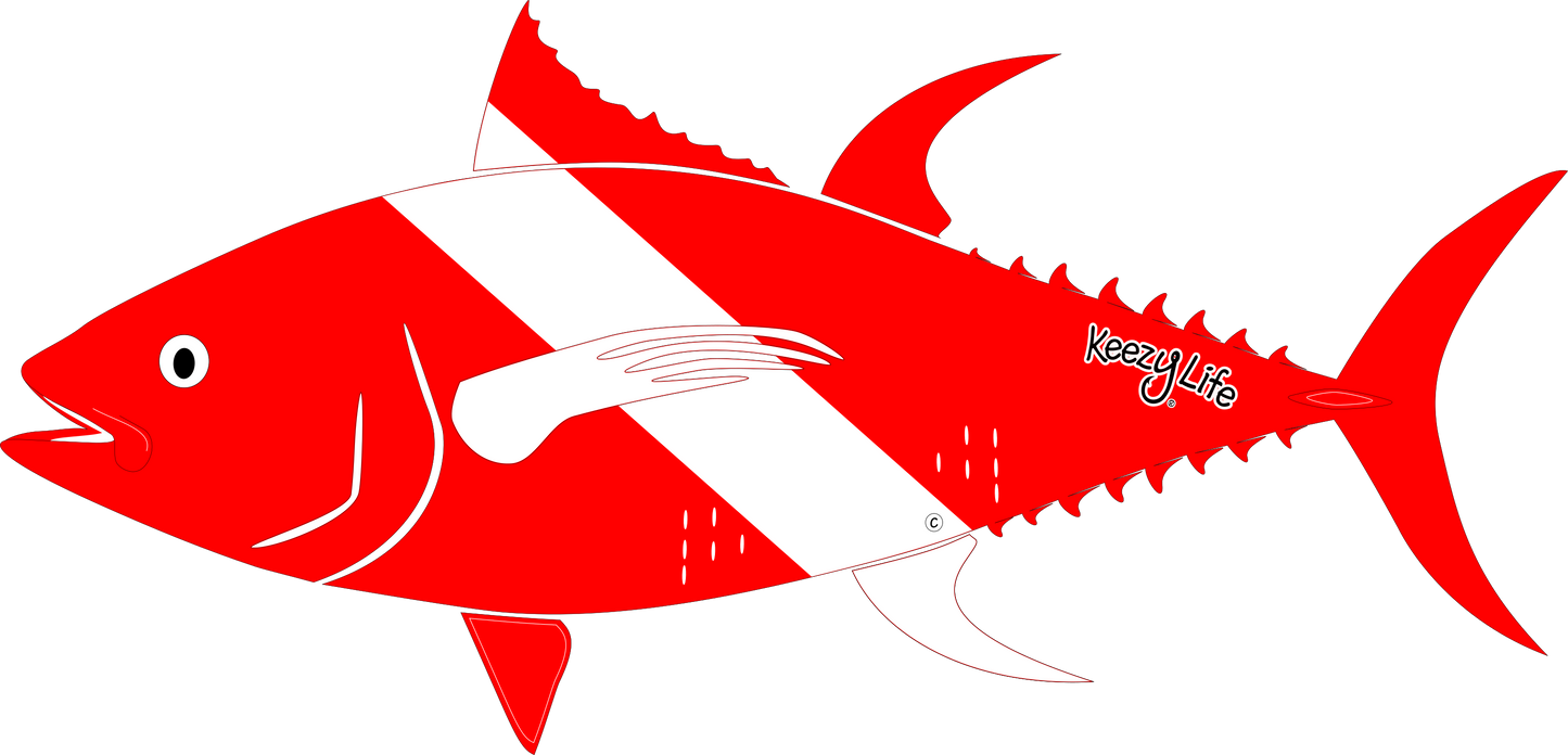 Tuna Dive Decal
