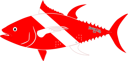 Tuna Dive Decal